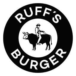 Ruff's Burger logo.